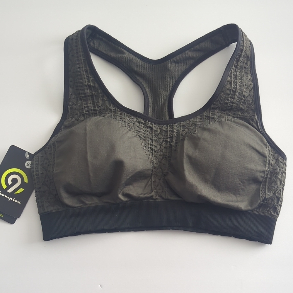 Champion Charcoal Gray Sports Bra
